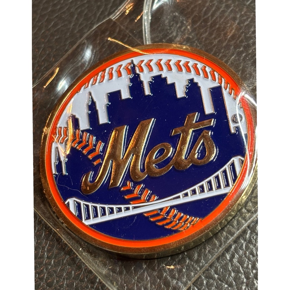 New York Mets Challenge Coin Military Appreciation Statue of Liberty MLB Gold